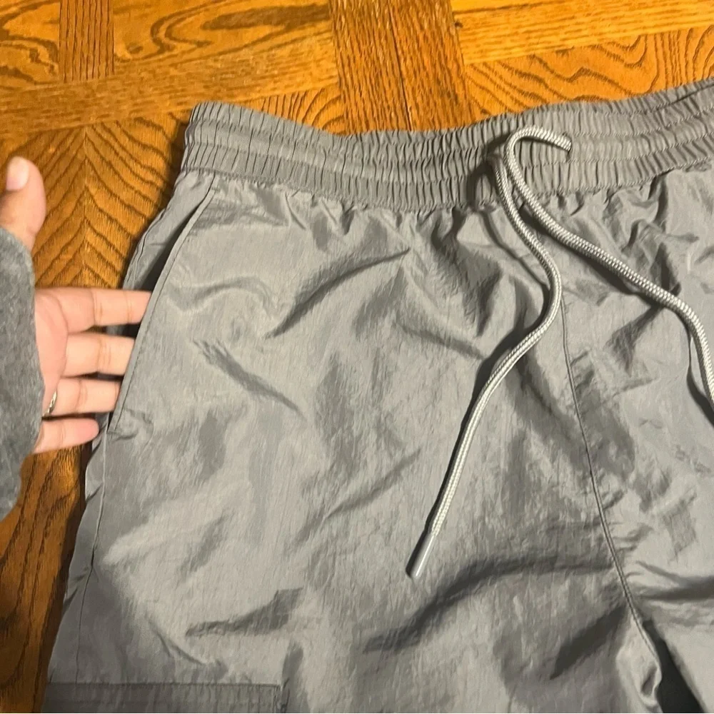 Playboy By PacSun Men's Cargo Track Pants in Gray Sz M Lightweight Hiking